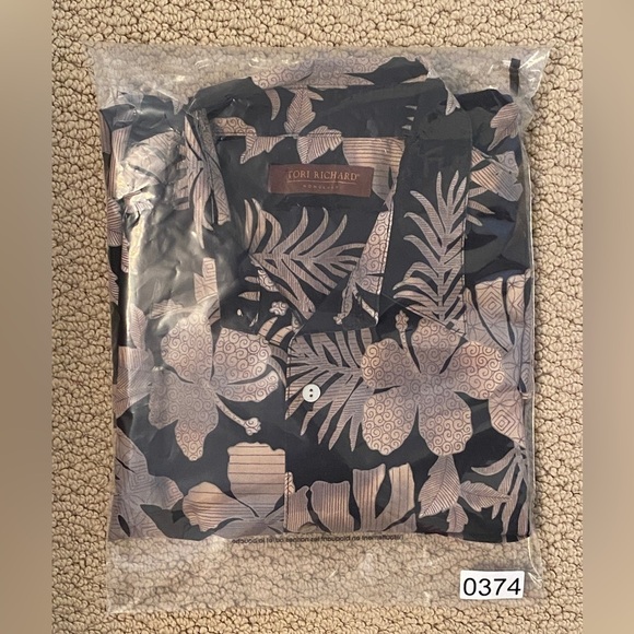 Tori RICHARD Aloha Hawaiian Shirt Men L Large - Picture 6 of 6